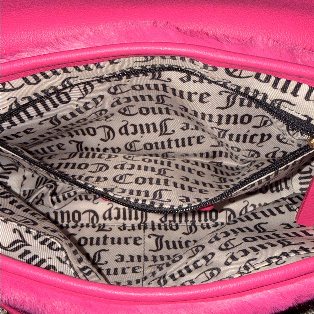 Juicy Couture Pink Faux Fur Crossbody Bag - Picture 5 of 8